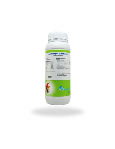 Purificante natural ANTIHONGOS Y ANTIBACTERIAS CANARIZ para el agua de bebida en aves 1 lto..